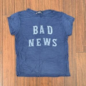 Stylish Navy Graphic Tee - Short Sleeve
